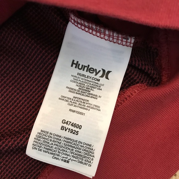 Hurley Nike Dri Fit Hoodie Sweatshirt Mens XL Extra Large Rust Red Pullover - Picture 11 of 12